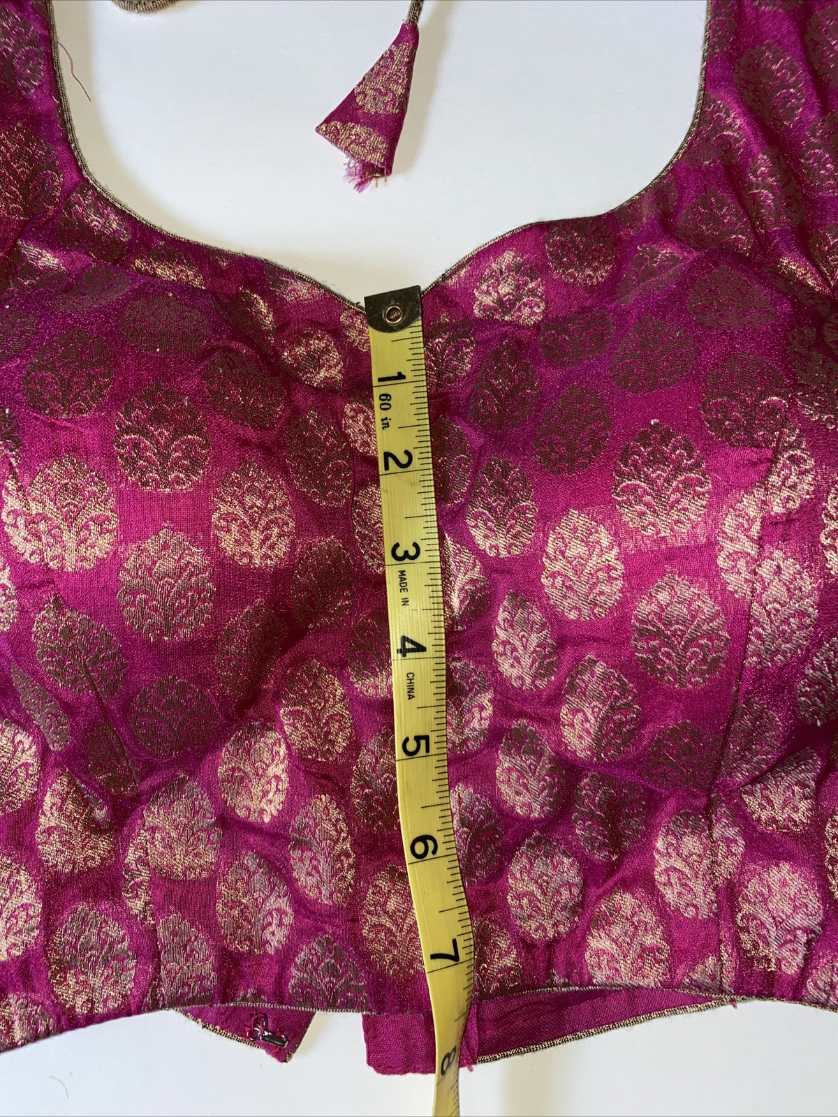 Traditional Indian Womens Saree Top Bollywood Ready Wear Partywear Pink And Gold