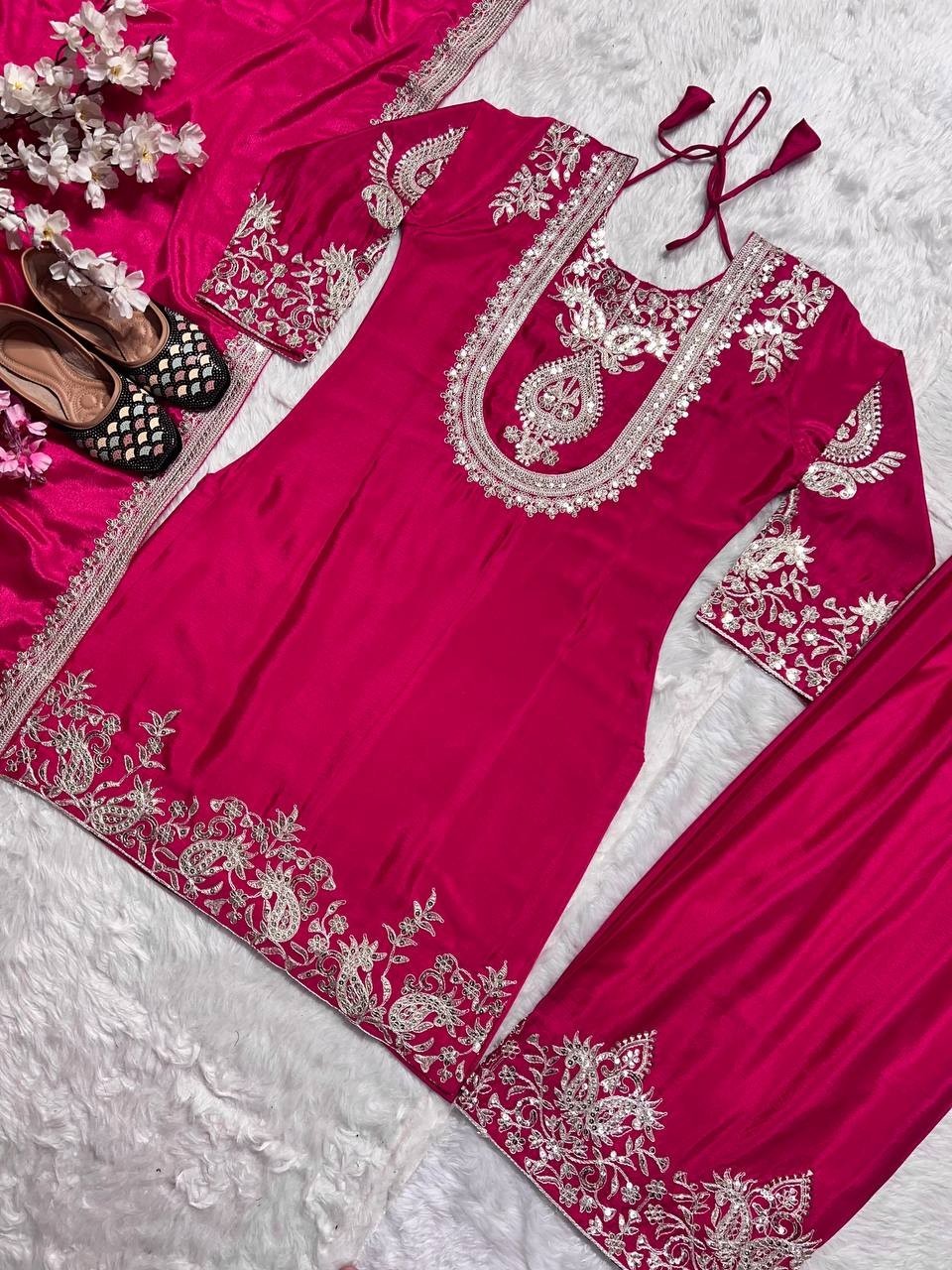 Indian Heavy Wedding Bollywood Party Bridal Anarkali Salwar Kameez Plazzo Suit