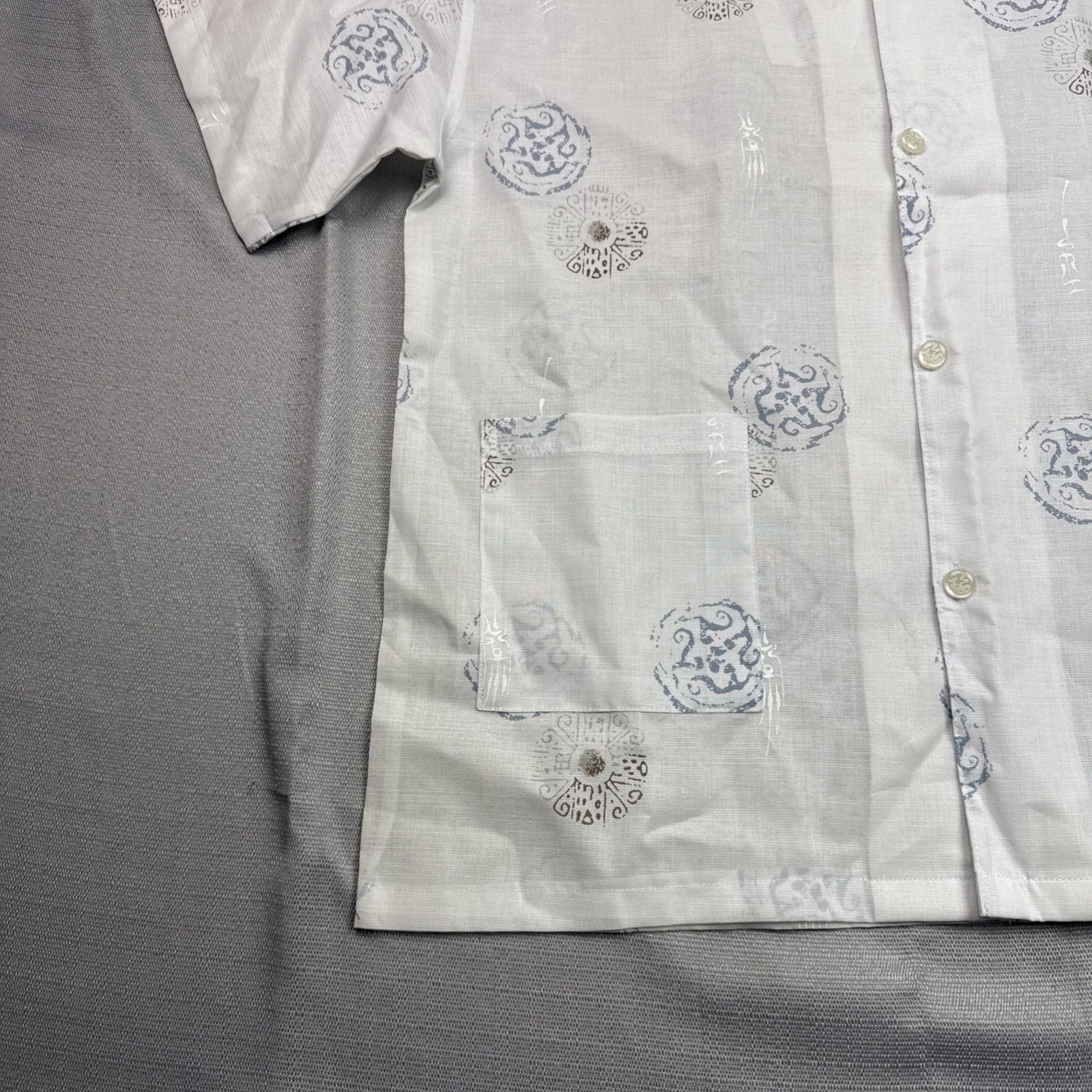 BYC Traditional Chinese Short Sleeve Tang Suit Top Sz XL