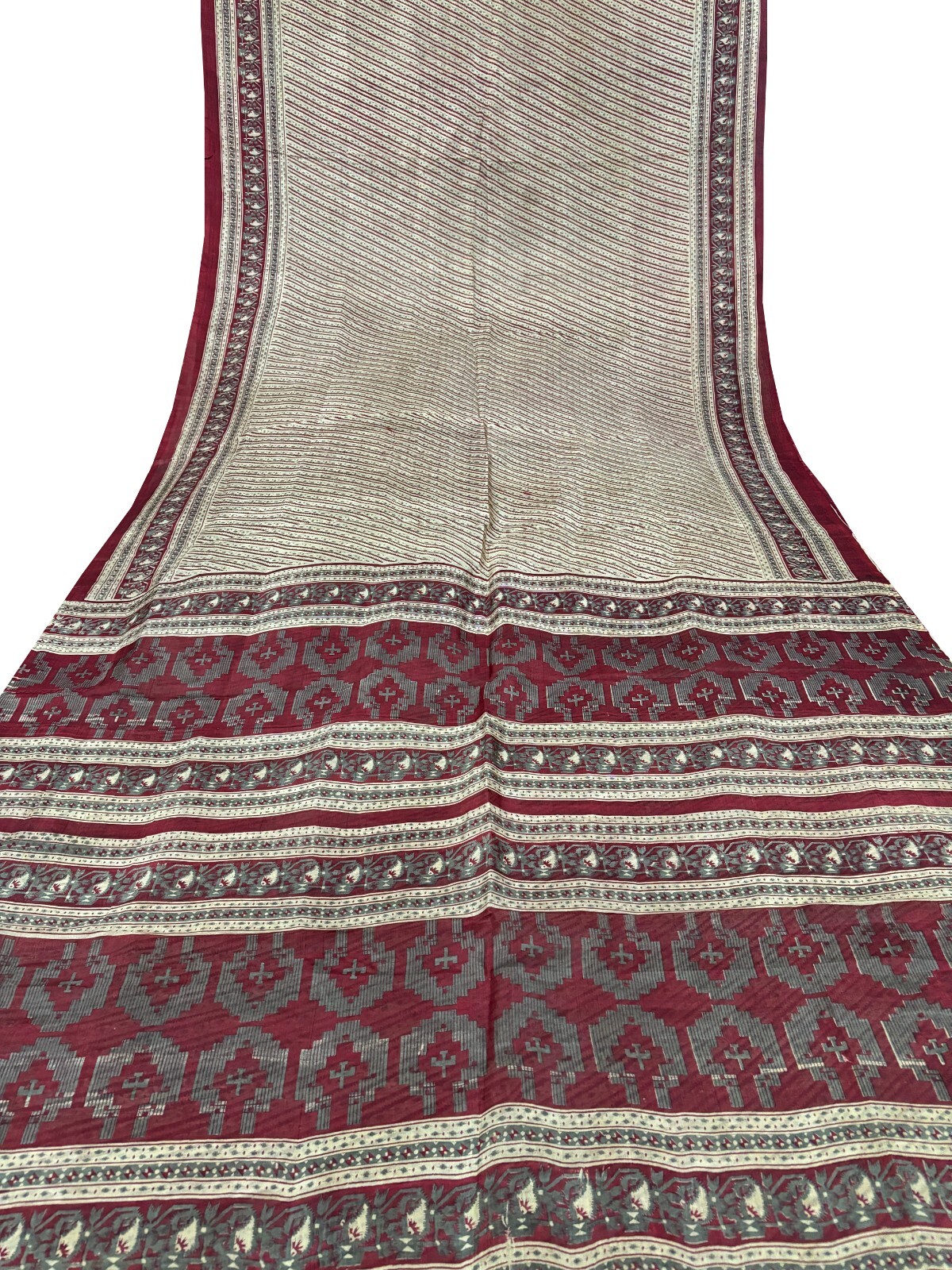 100% Pure Silk Saree | Recycled Indian Sari Fabric | Craft Dress Material SS1752
