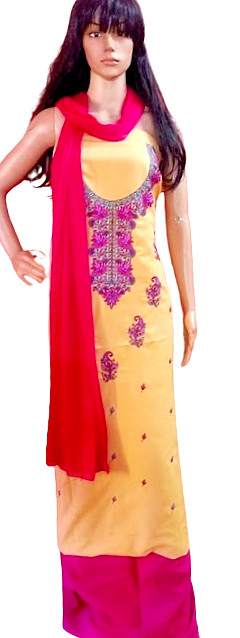 Indian Pakistani Kashmiri Modal Cotton Unstitched Dress Material Punjabi Suit