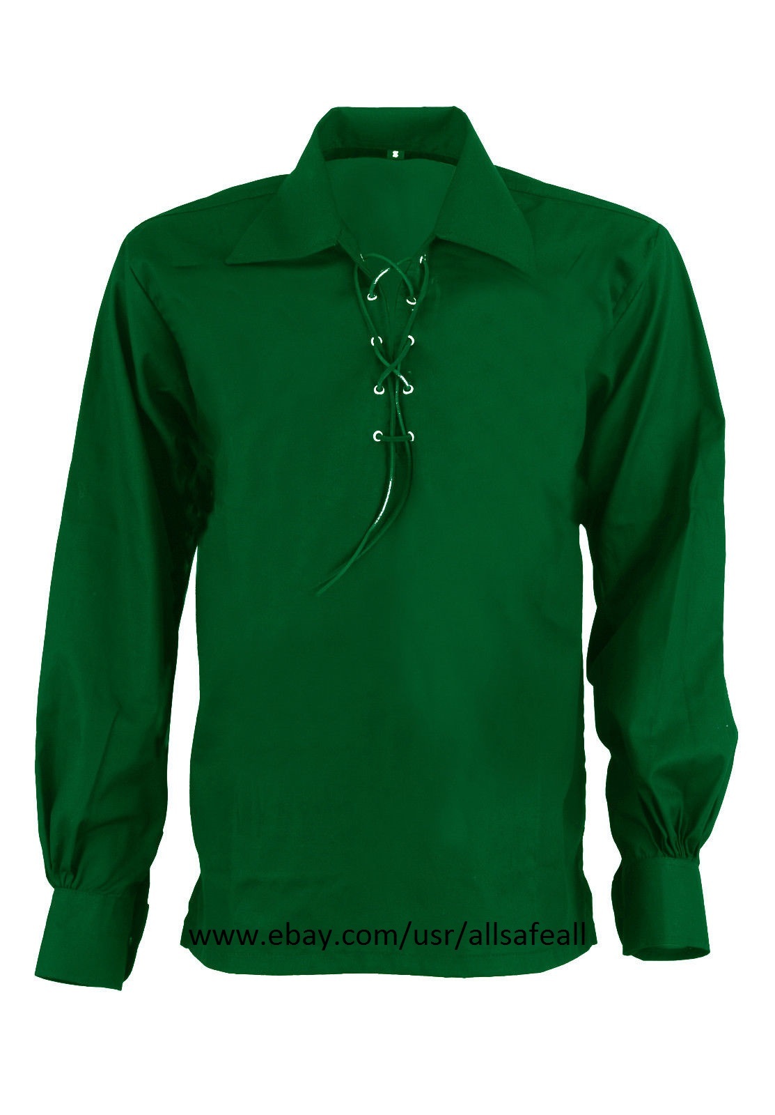Scottish GHILLIE KILT SHIRT, Choice of 8 Colors Jacobite Jacobean Size S To 8XL