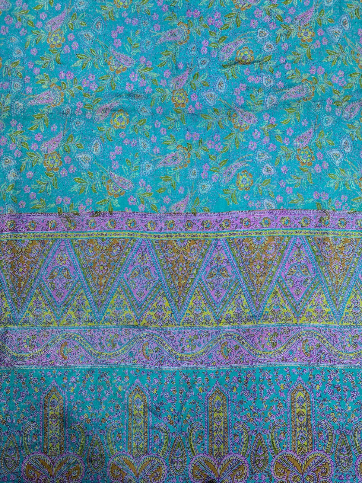 Vintage Chiffon Silk Saree, Lightweight Fabric for DIY & Sewing CS1129
