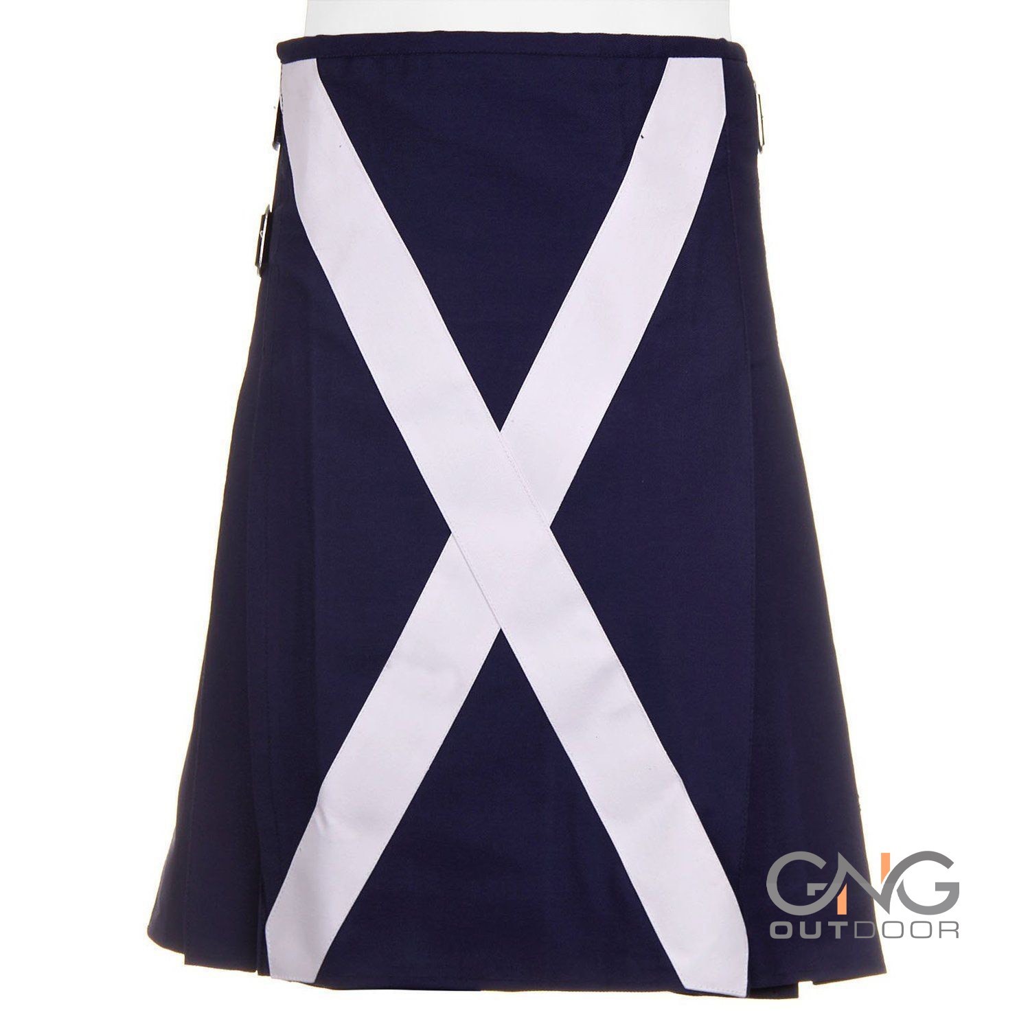 Men’s Blue Scotland Utility kilt Cotton Highland kilt Modern Fashion kilt