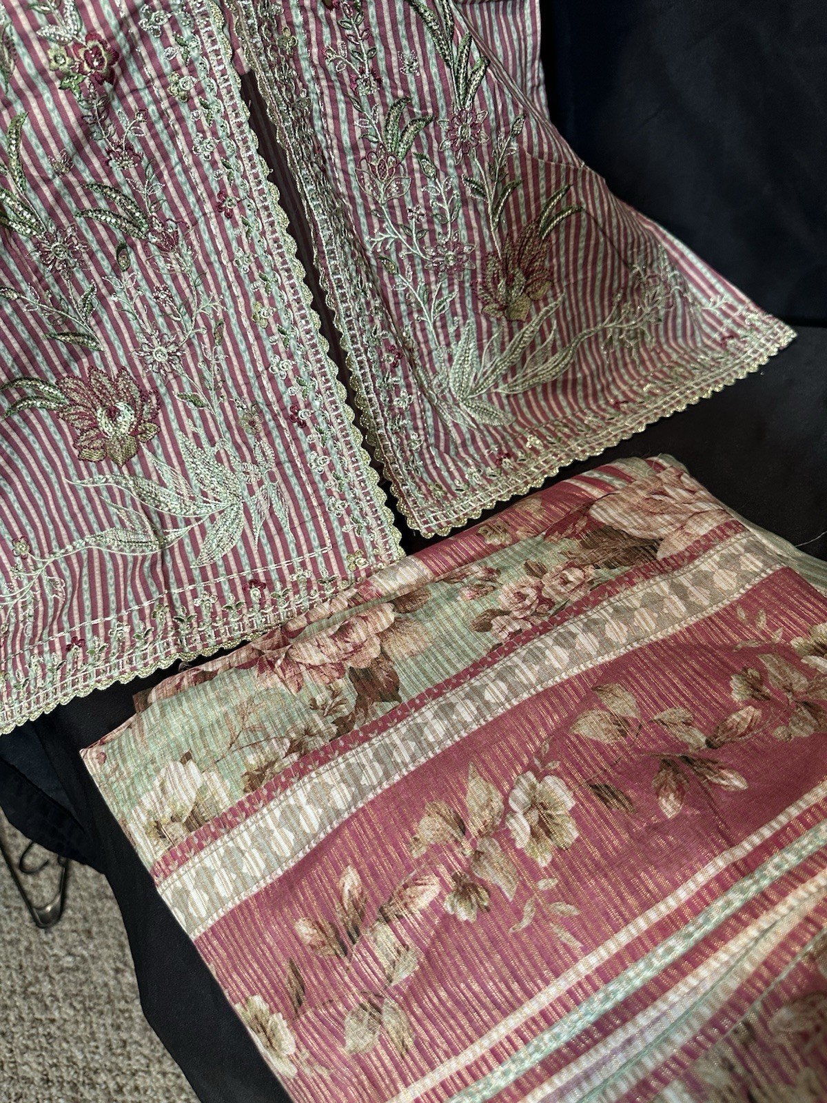 ‼️ CLEARANCE ‼️ Bin Saeed Emb Lawn /Cotton Suit 3 Pc. . Medium Size Only – $29