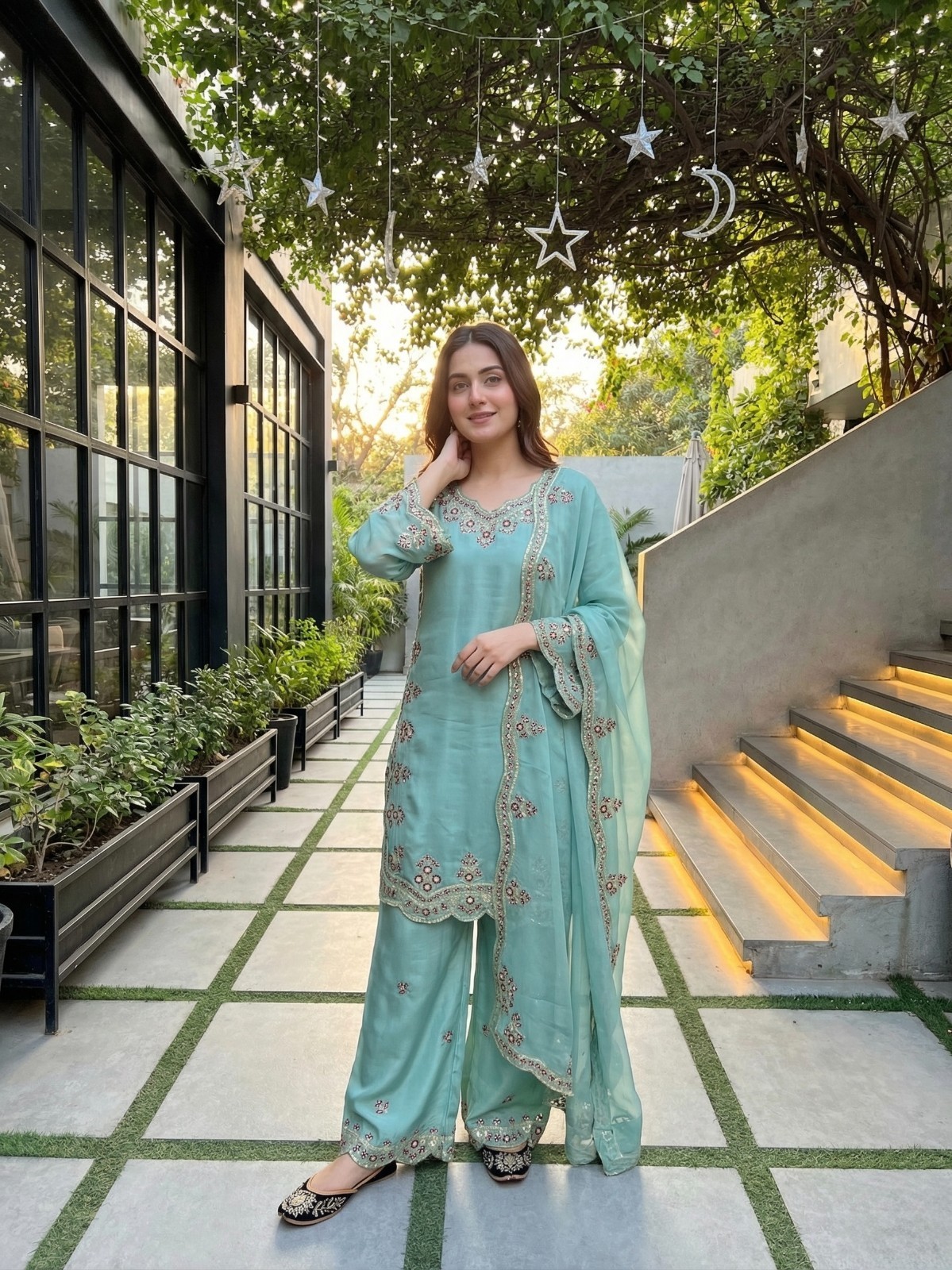 SALWAR KAMEEZ PAKISTANI INDIAN WEDDING PARTY WEAR BOLLYWOOD SUIT SHARARA PLAZZO