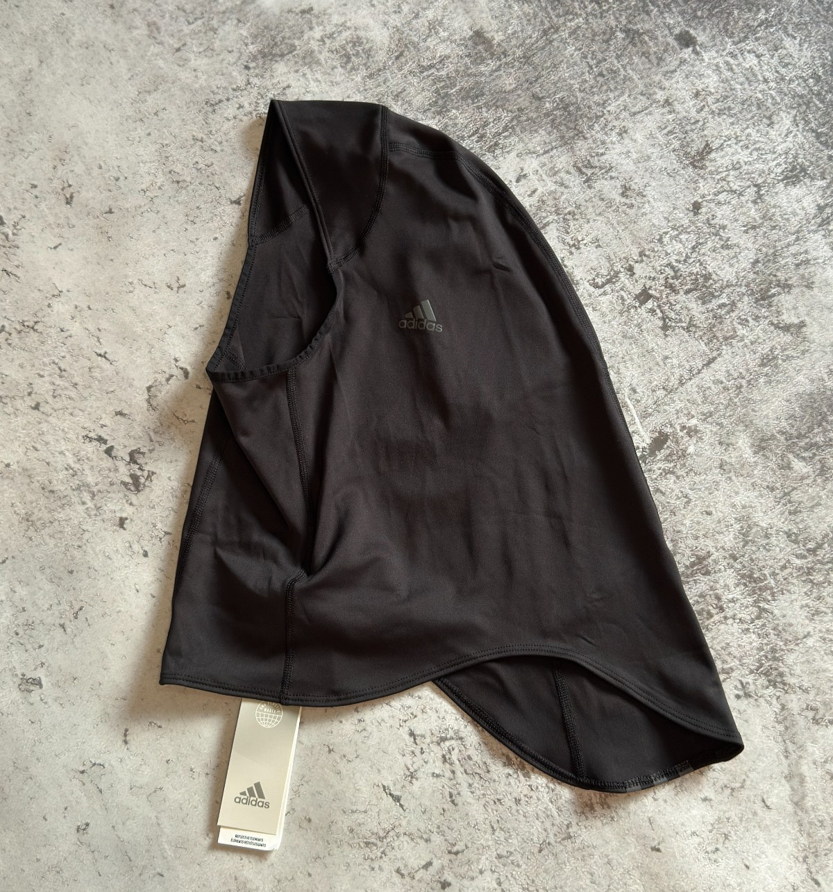 ADIDAS Run Icons 3-Stripes Sport Running Hijab Black size M