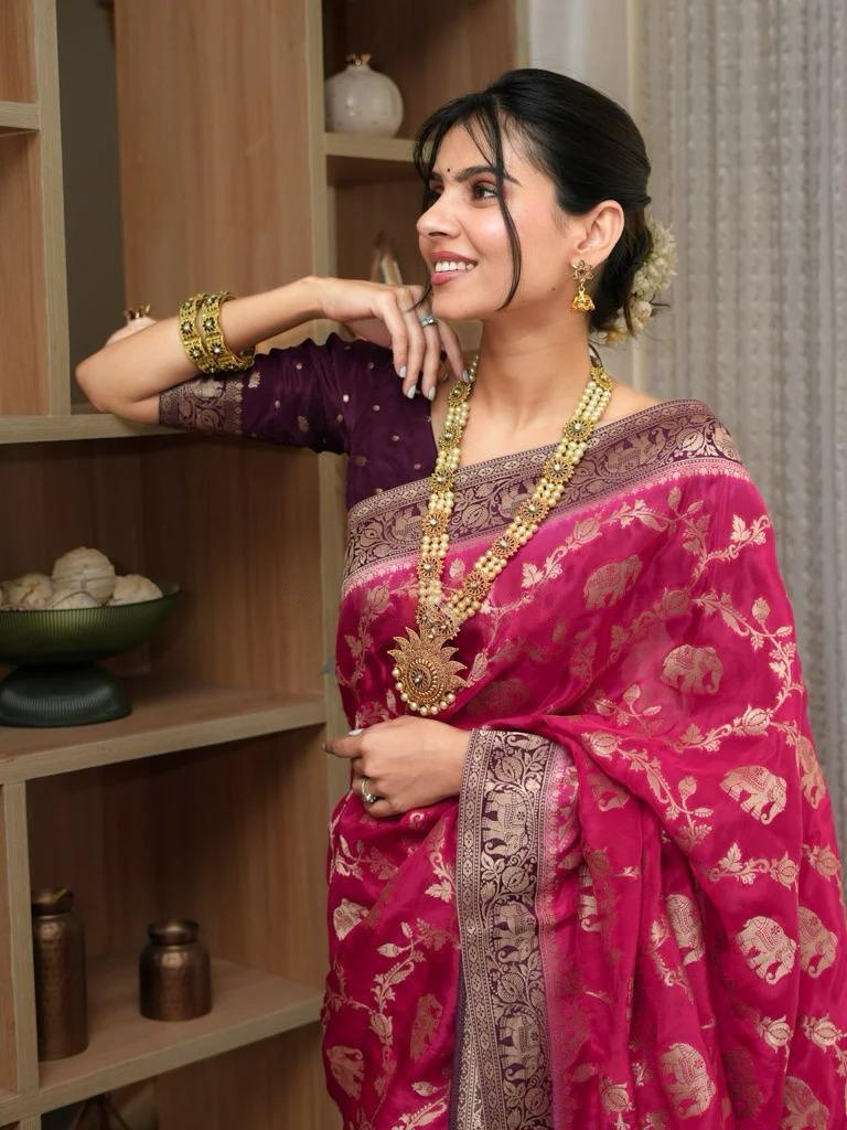 Indian Bollywood Wedding Party Wear Sari Women Blouse Pakistani Designer Saree