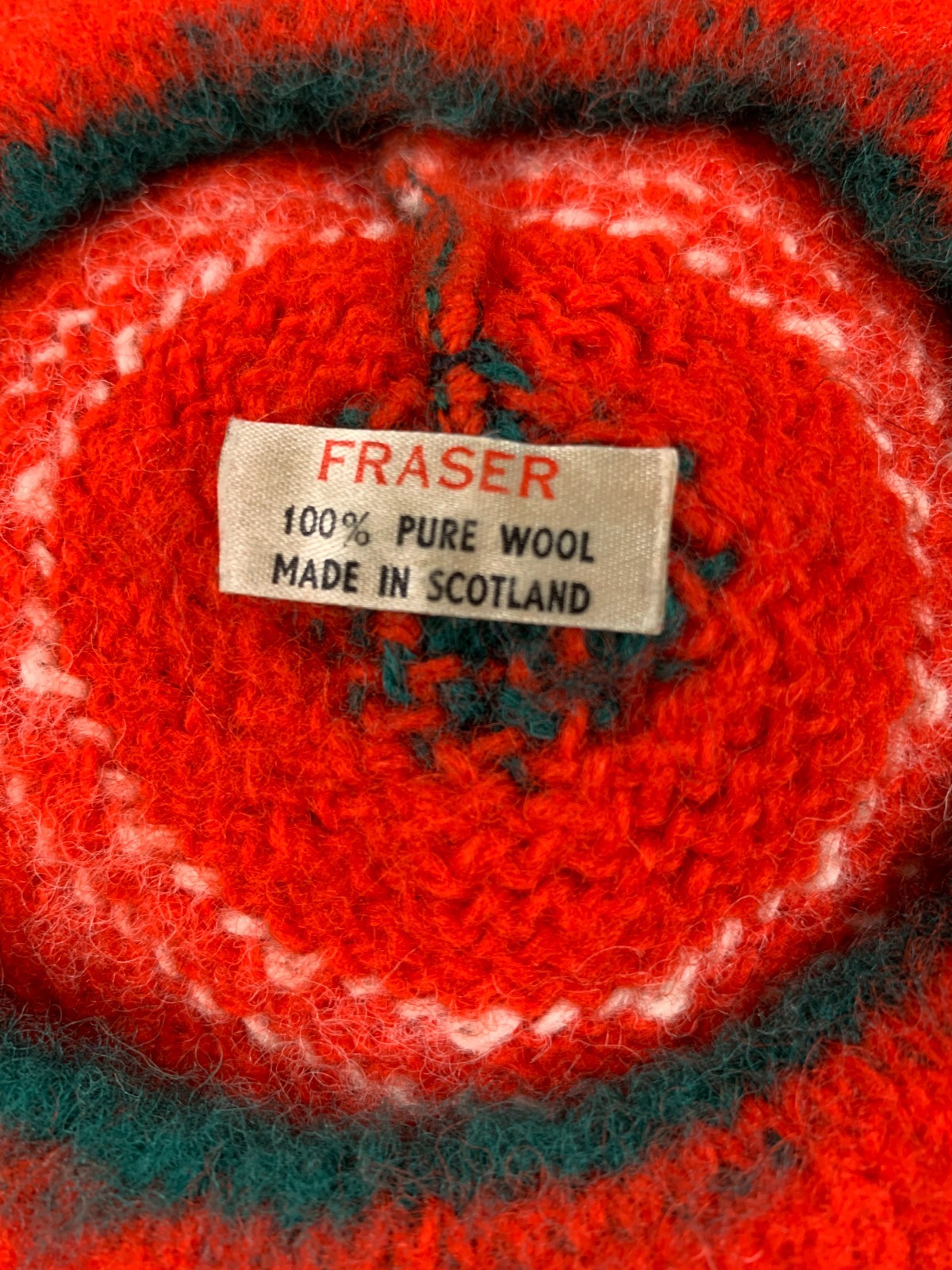 Vtg Kids FRASER Tam o’ Shatner Beret 100% Wool Hat Bonnet Scotland Outlander
