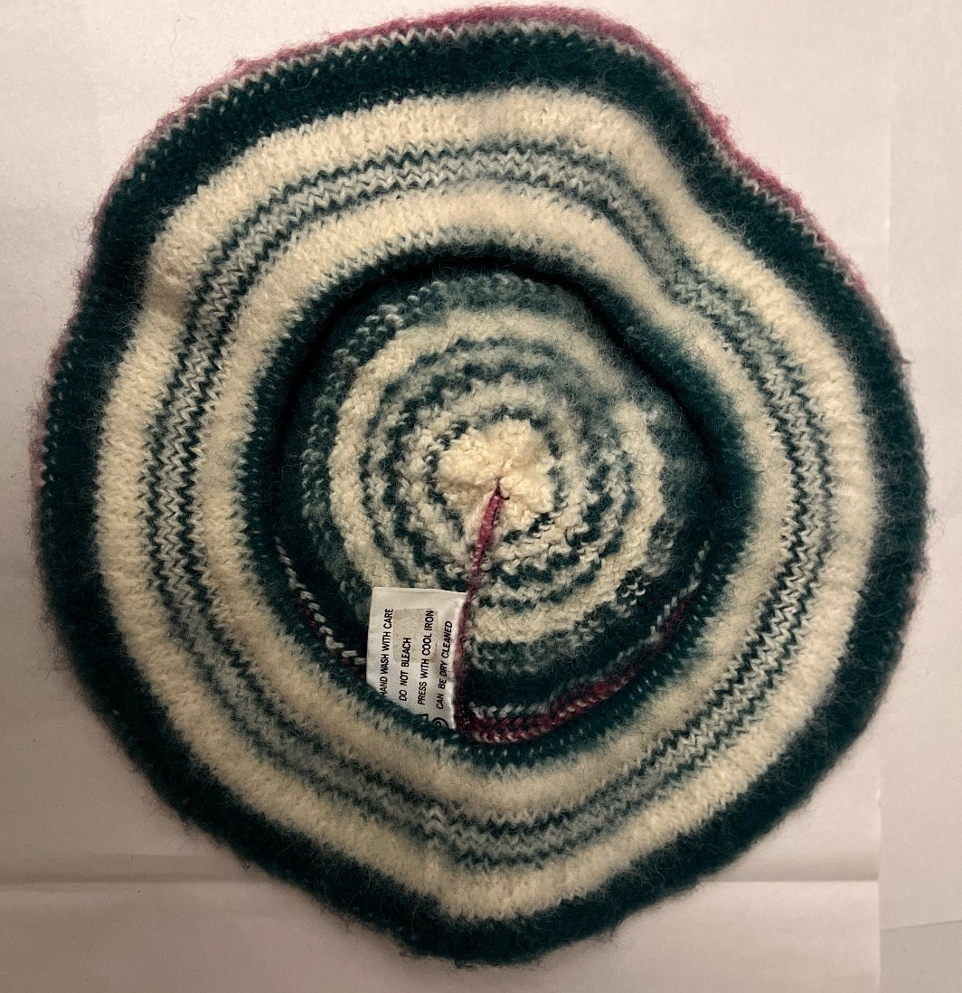 Vtg Ancient Dress Culloden Tam O’Shanter Beret Beanie Cap Hat 100% Wool Scotland