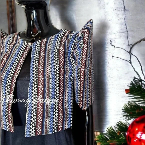 Handmade Filipino Ethnic Woven Bolero Jacket – Traditional Philippines Design