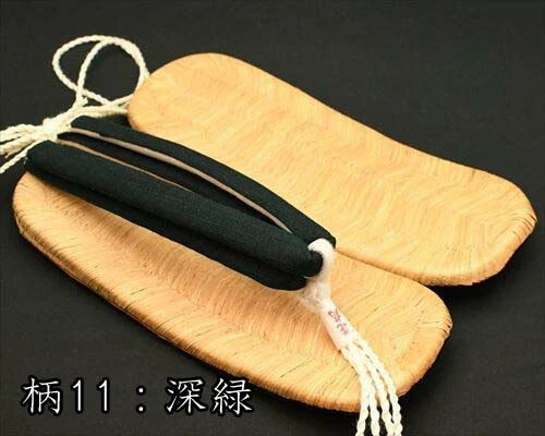 Tatami surface Leather Sole Nozaki flat surface Setta Sandals Aizu cotton strap