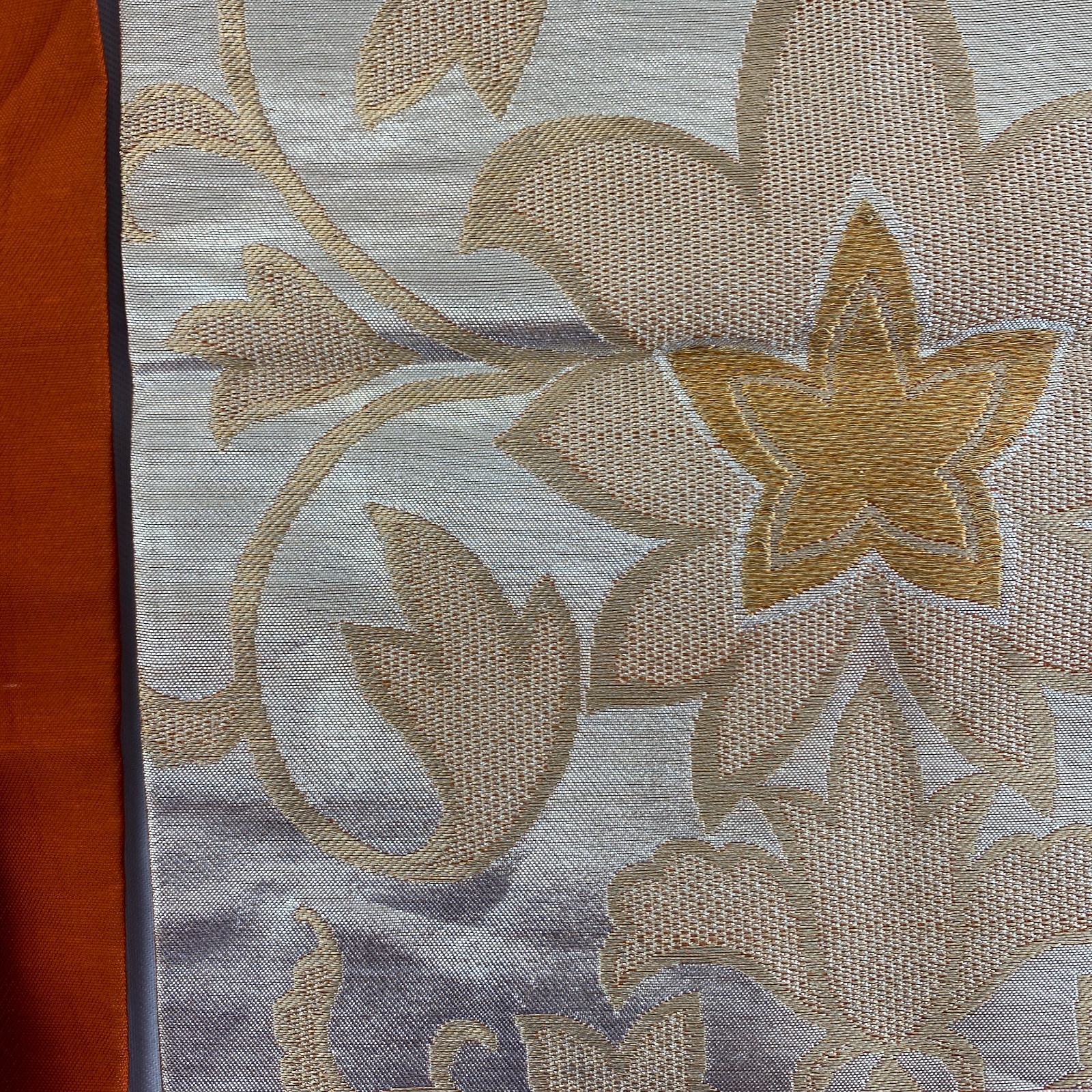Japanese Vintage Kimono Nagoya Obi Silk Gold Traditional Authentic 134x 11in