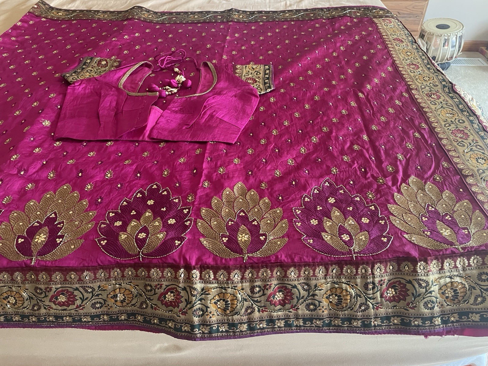 The Silk Base Party Wear Saris/Sarees With Designer Blouses Cup Size 34