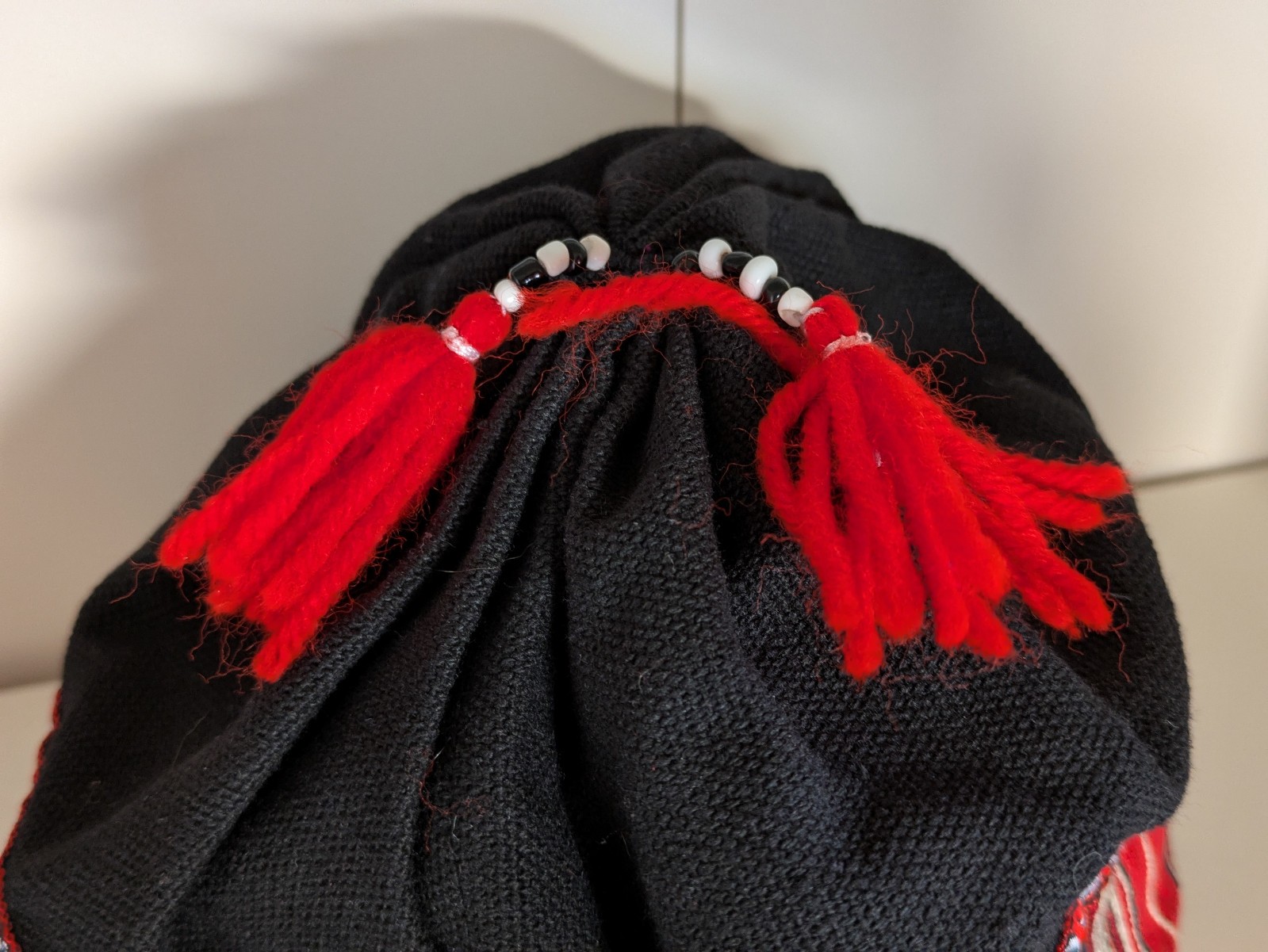 Lot of 4 Sapa Vietnam Ethnic Hats Hmong Red Dao | 1 Adult Size + 3 Youth/Small