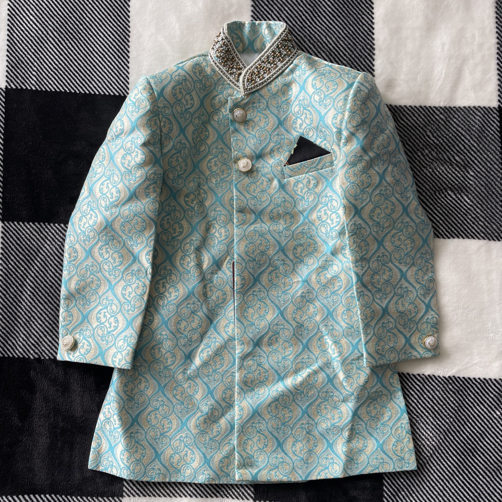 Robo Fry Sherwani Wedding Party Indian Boys Kurta Pajama Size 3 Kama New NWT