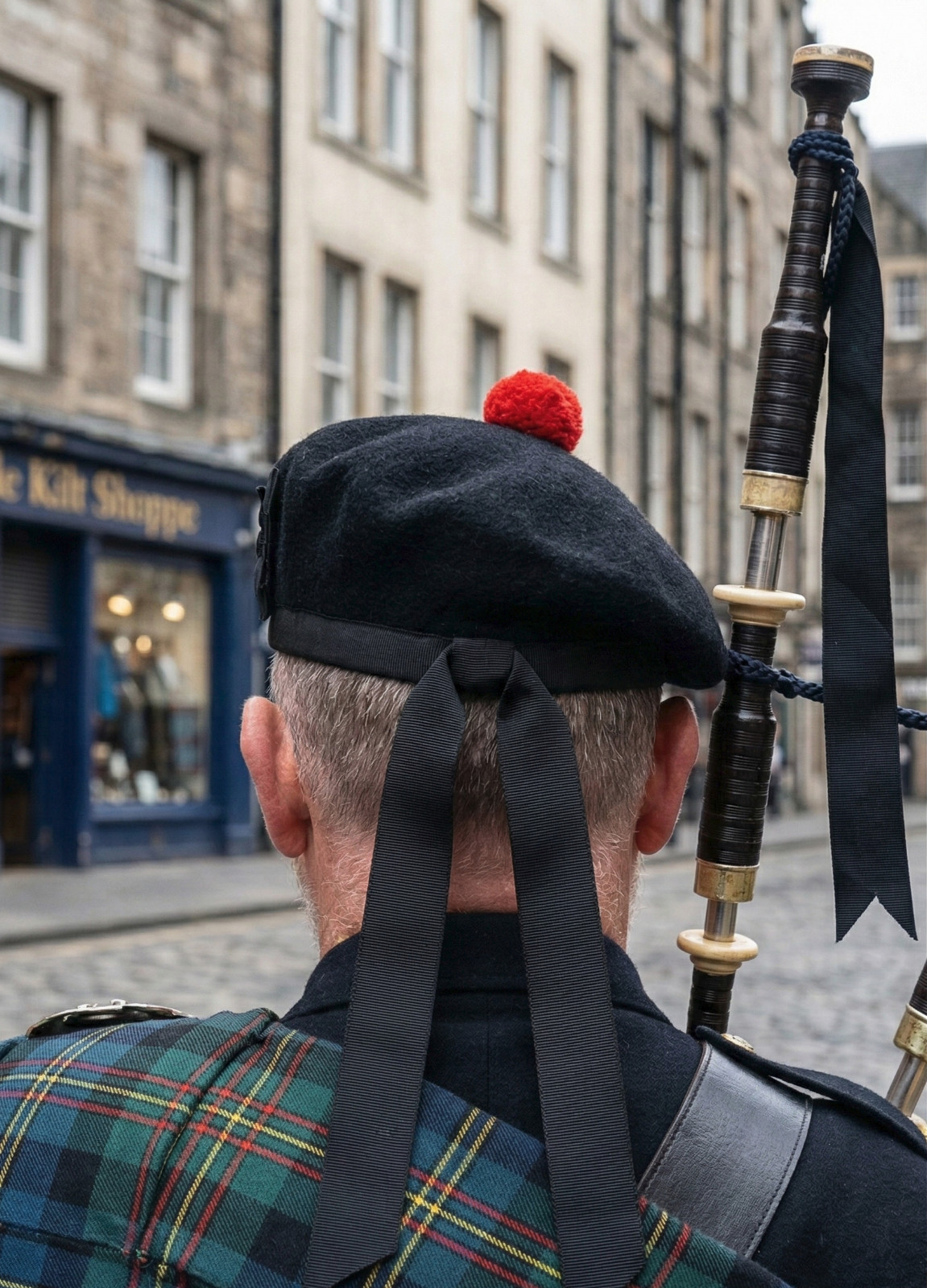 Scottish Balmoral Hat Wool Piper Cap Army Bagpipe Parade Kilt Attire