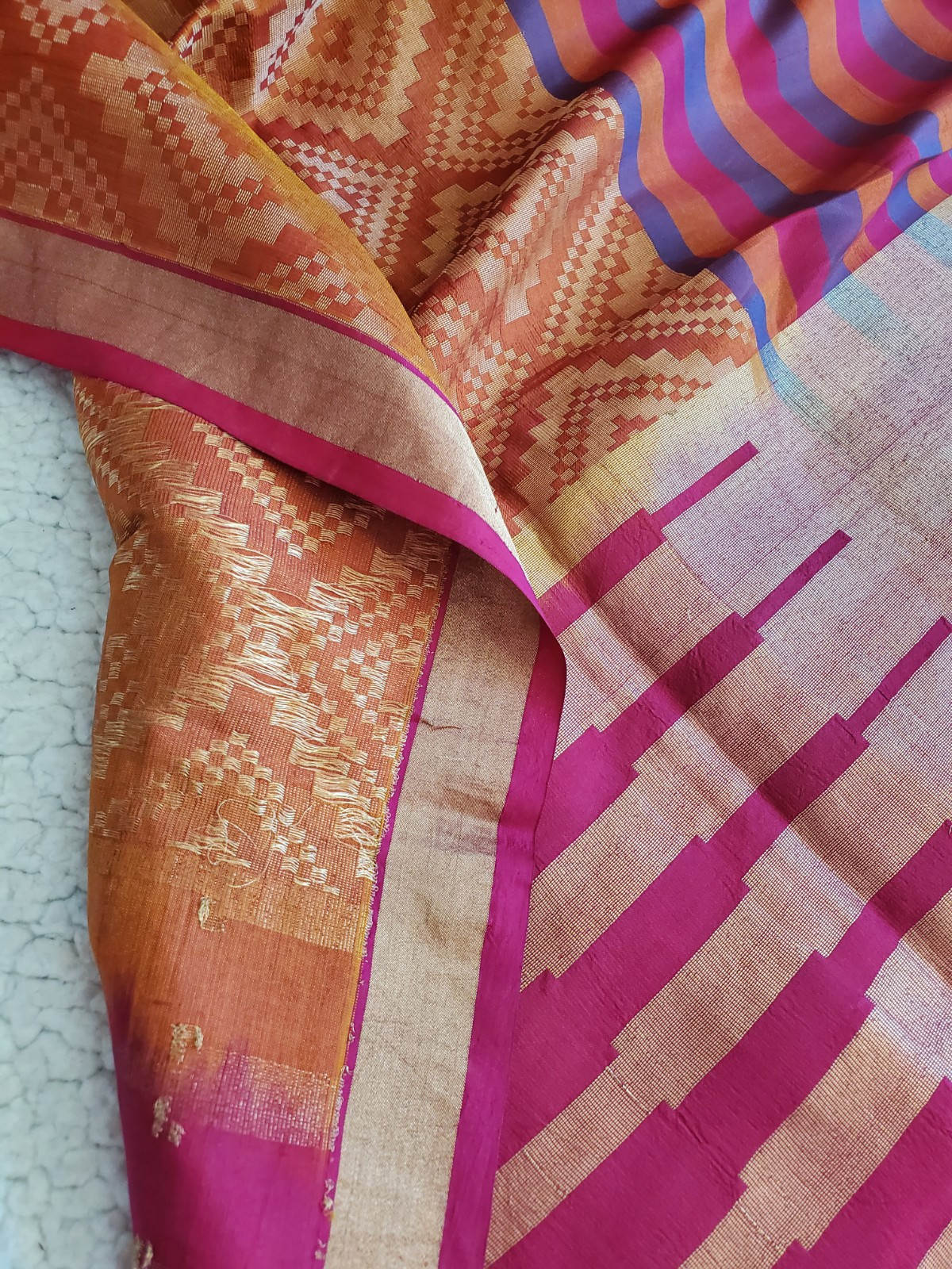 Women Pure Silk Skirt Border Benarasi Saree Bridal Handloom Festive