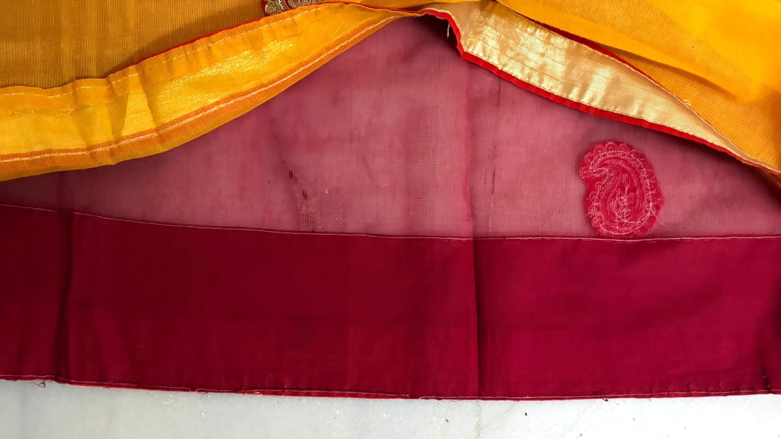 Pink Saree Indian Women Wrap Dress Net Used Home Decor Vintage Sari Bridal Dress