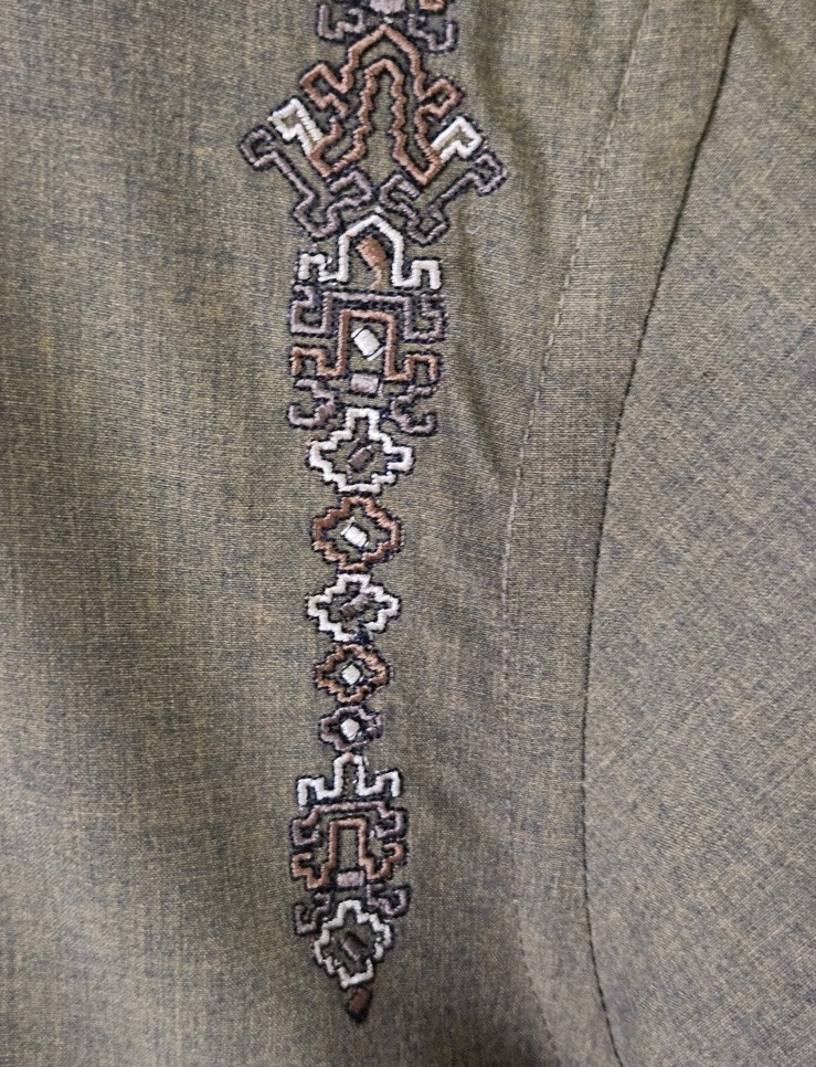 2 PC J.Teens Brown Indian Pakistani Kurta Men’s Size 14 Years Kameez Embroidery