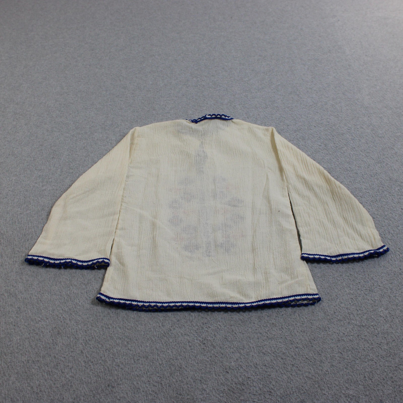 Vintage BETYK Shirt Vest Set Girls 3T/4T Red Greek Embroidered Gauze Folk Greece