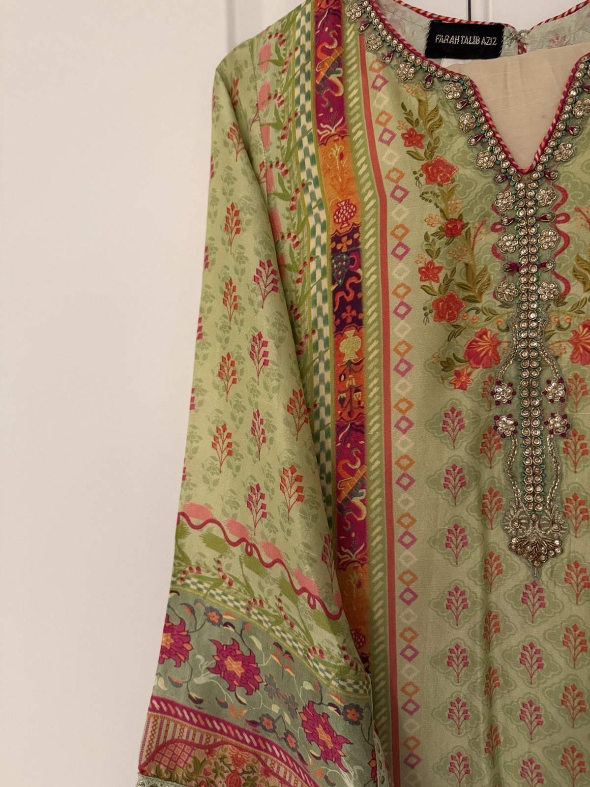 Farah Talib Aziz Luxury Silk 2 Piece Suit