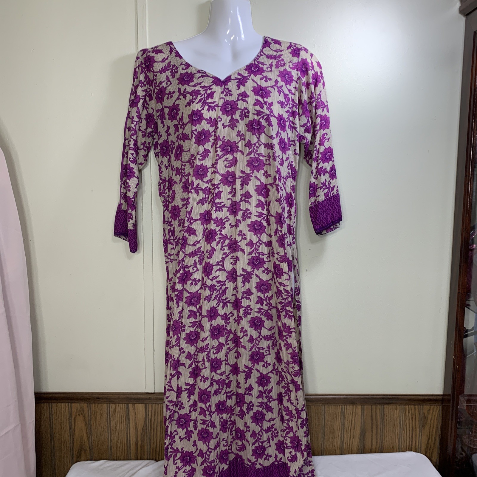 Womens Pakistani Indian Shirt Dresses Lightweight Lawn Cotton Lot Of 2