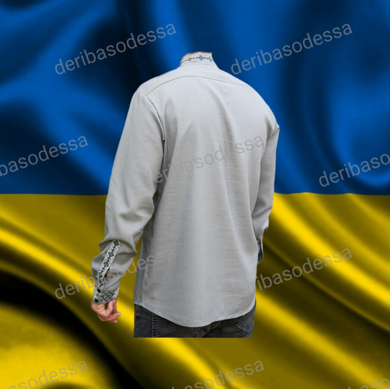Traditional Ukrainian embroidered shirt for men Vyshyvanka S,M,L,XL,2XL,3XL,4XL