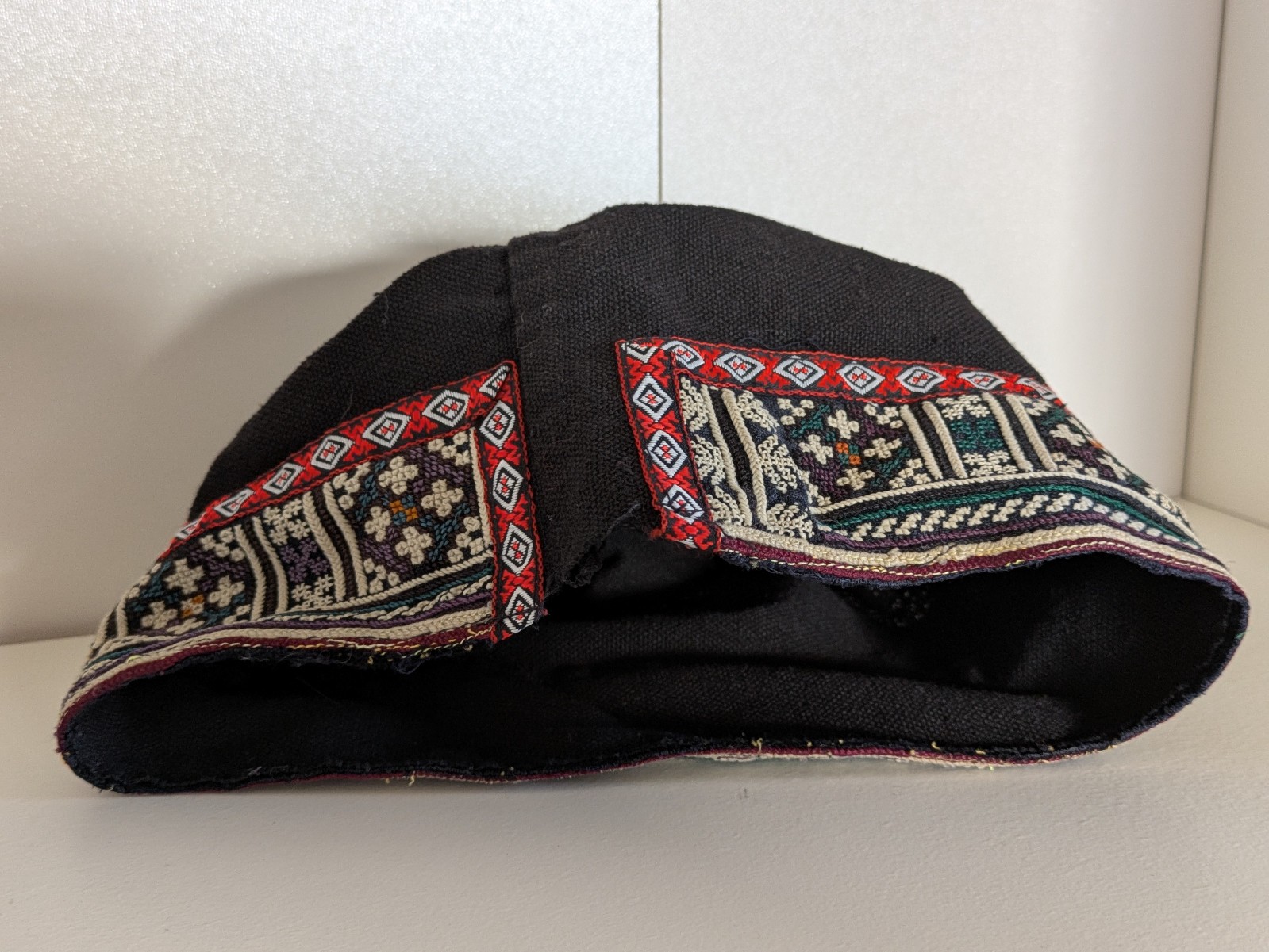 Lot of 4 Sapa Vietnam Ethnic Hats Hmong Red Dao | 1 Adult Size + 3 Youth/Small