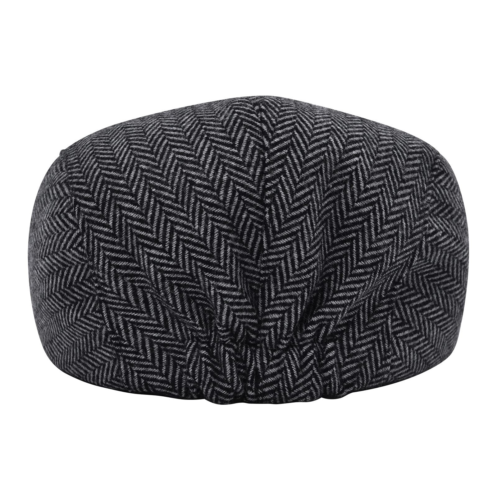 STARANCE Men’s Flat Cap Wool Tweed Driving Irish Newsboy Hat One Size