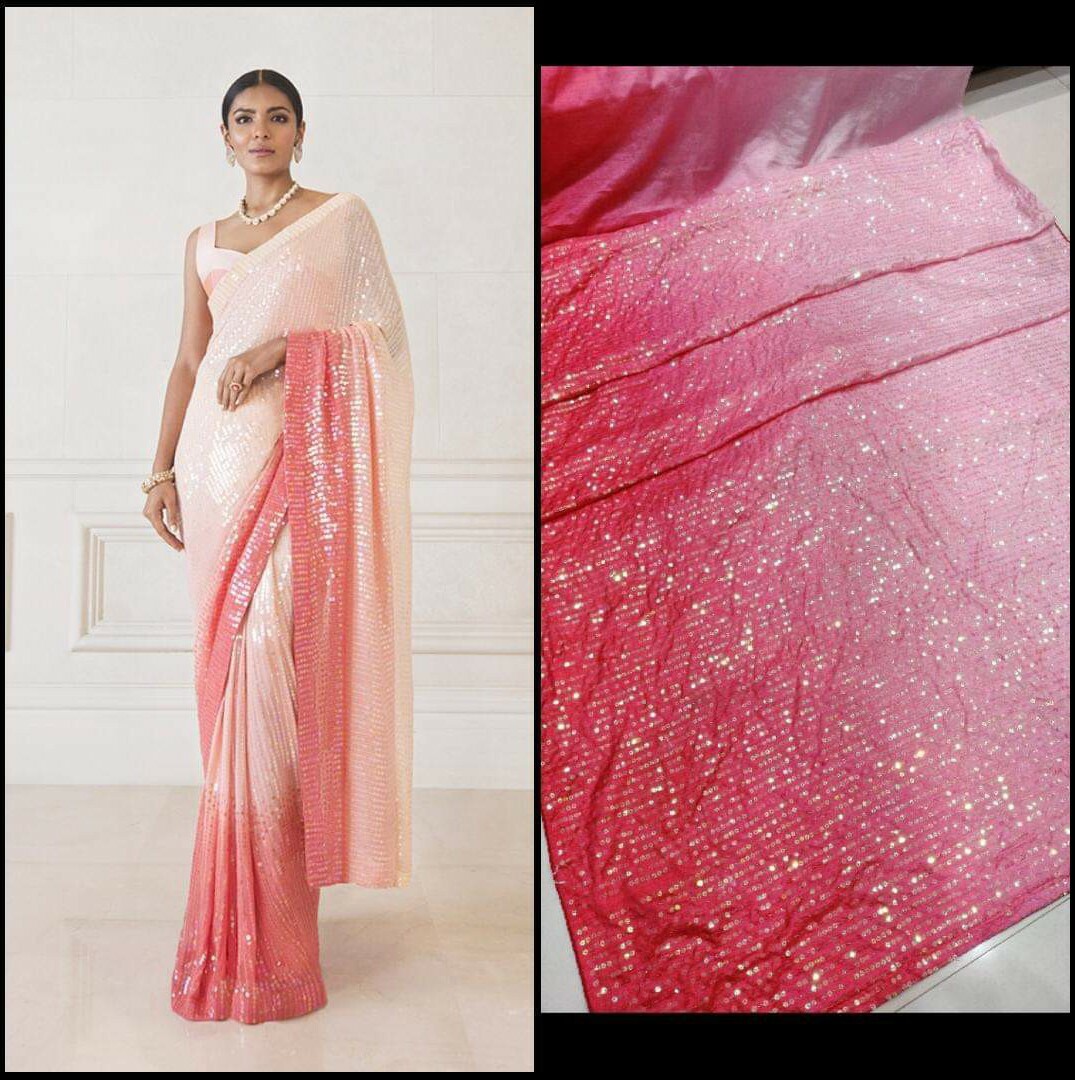 Vintage Banarasi Sari 100% Pure Satin Silk Woven Zari Brocade Saree Fabric