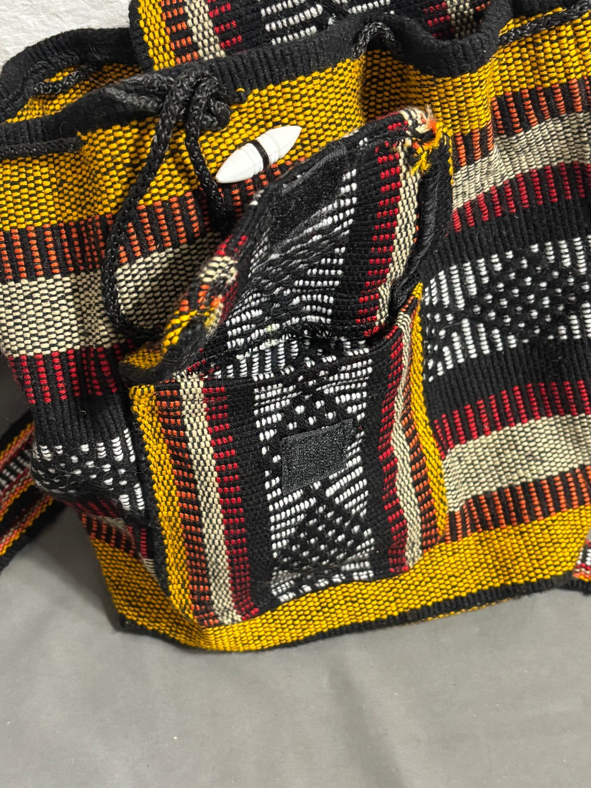 Mexico Traditional Colors Guatemala Peru RASTA woven BACKPACK 10″ Bag Tote
