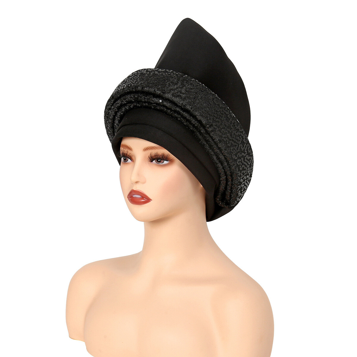 African Women Hijab Nigerian Headtie Turban Wrap Headwear Wedding Hat Auto Gele