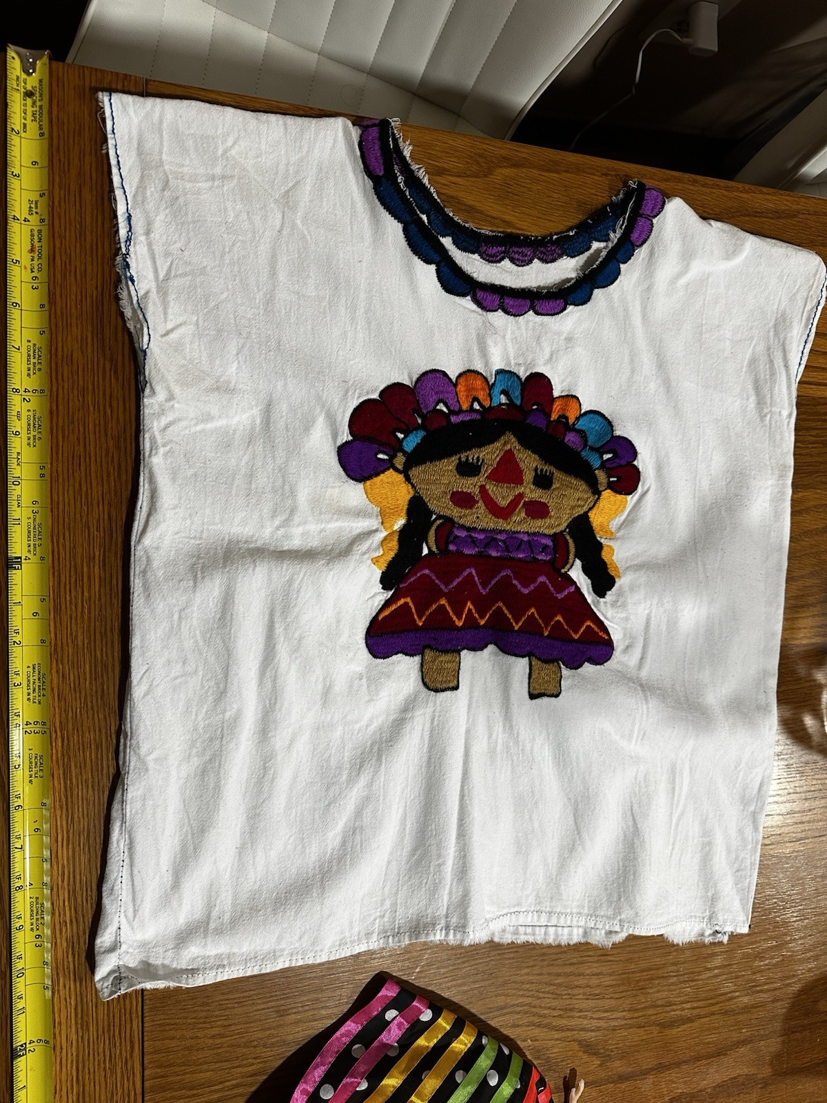 Handmade Mexican White Blouse