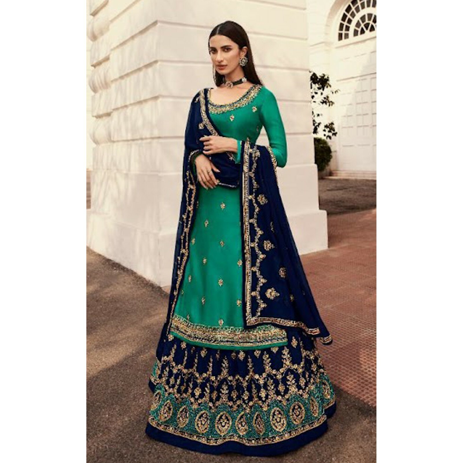 Ready To Wear Pakistani Regular Wear Salwar Kameez Dress Indian Wear Lengha Suit