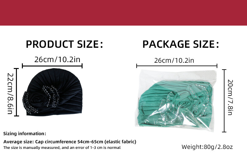 African Women Hijab Hats Turban Pleated Caps Cancer Chemo Islamic Beanie Indian