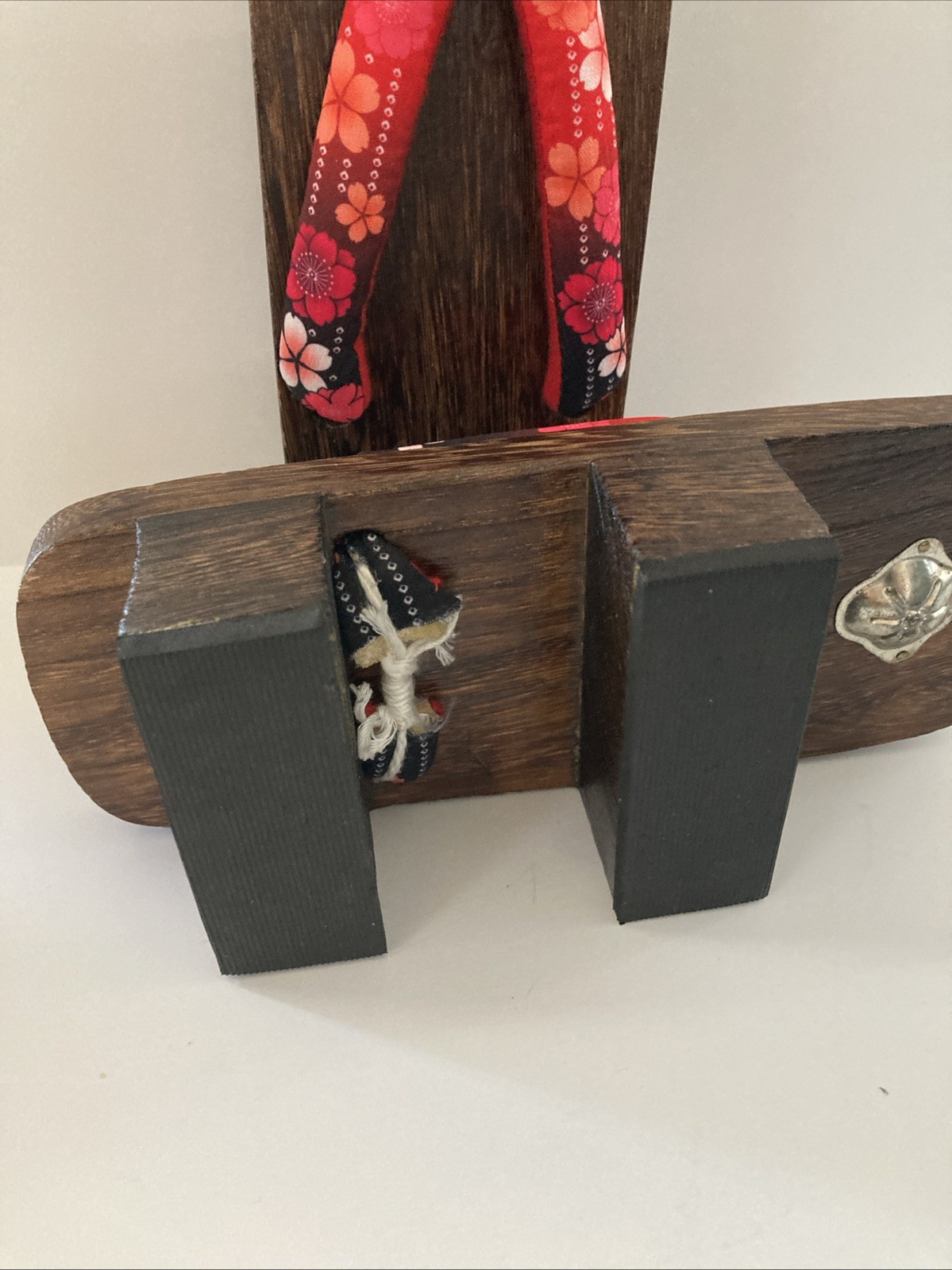 Geta Traditional Japanese Wooden Sandals To Wear W/Kimono Or Yukata Size Youth