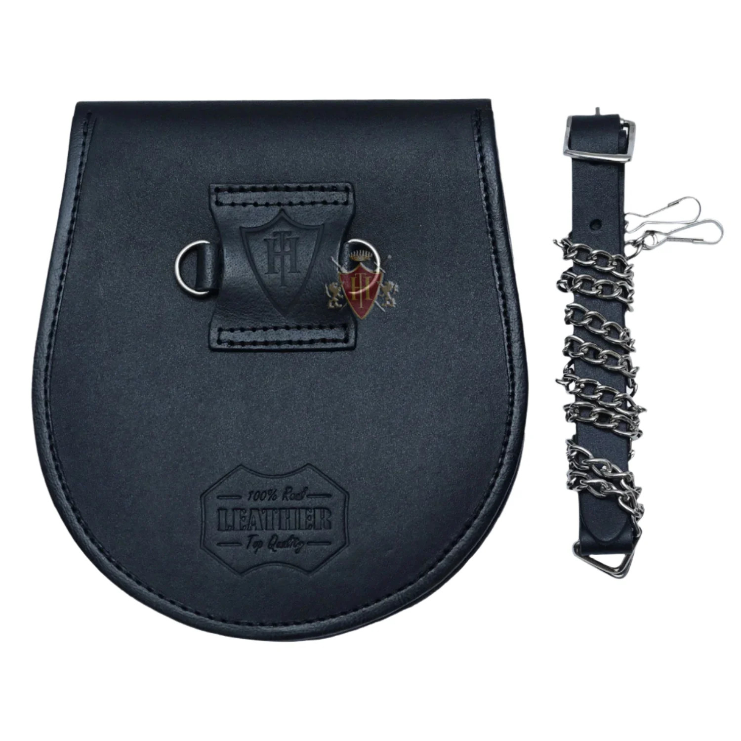 Celtic Circle Double Embossed Leather Day Wear Sporran