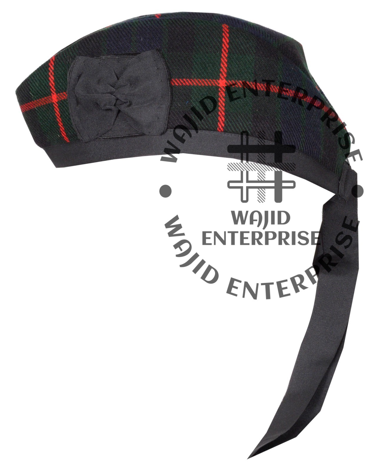 Scottish GLENGARRY Cap Gunn tartan Military Bonnet Glengarry Hat / Kilt Cap