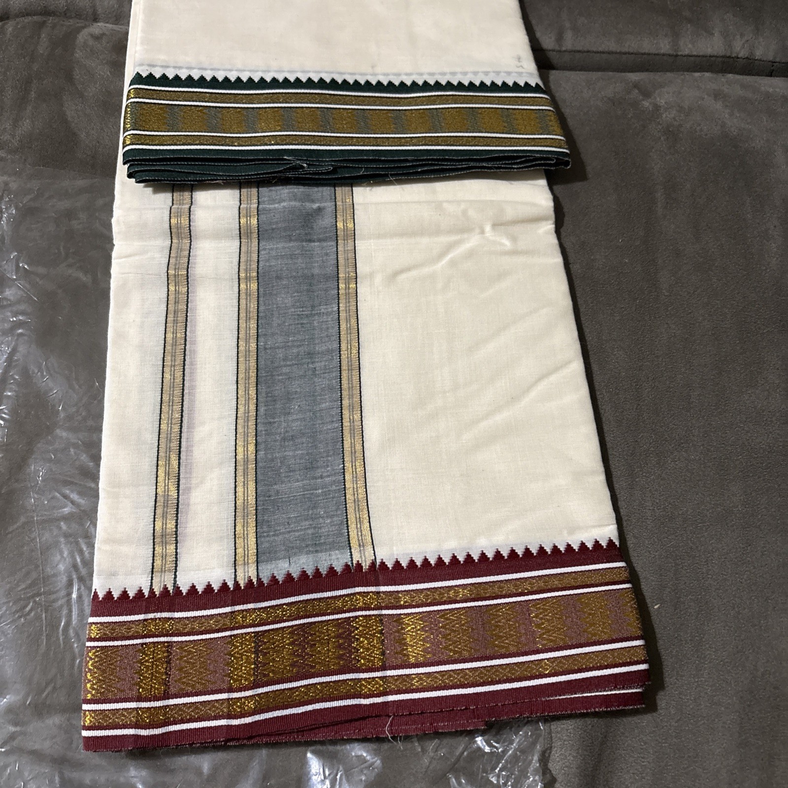 Cotton Cool Men’s Rich Cotton Off White Single Dhoti