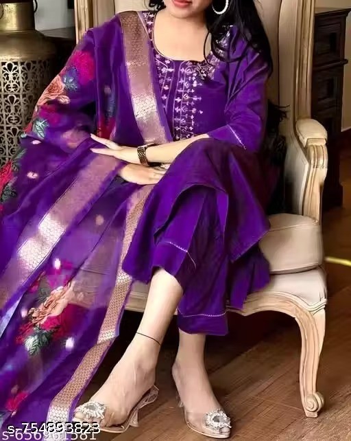 Indian Salwar Kameez Suit Readymade 3Pc Women Party Wear Dress Dupatta