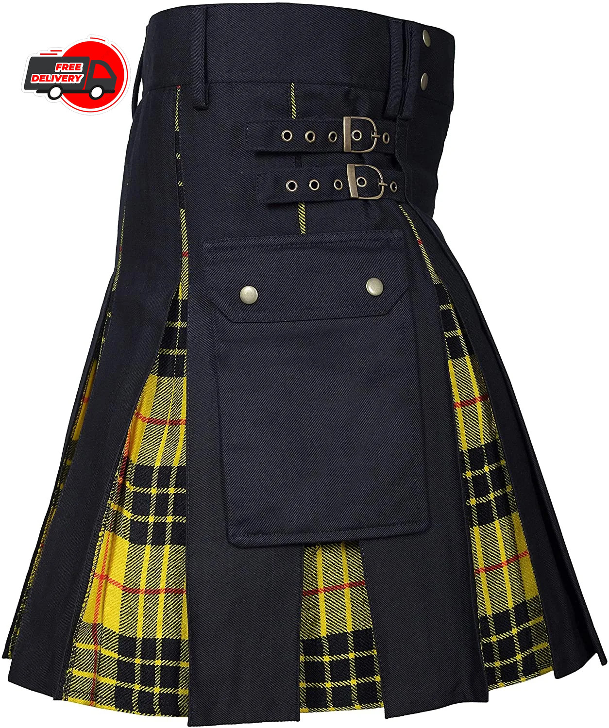 Utility Kilt Kilts Men’s for Men Modern Hybrid Cotton & Tartan Kilts Scottish