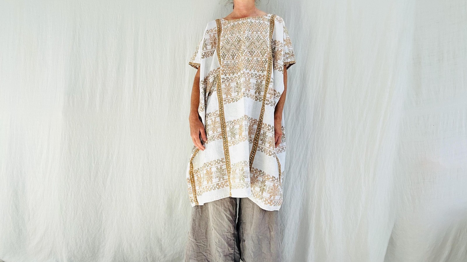 Hand Woven Amuzgo Huipil Dress. Guerrero, Mexico. Rare. 4253