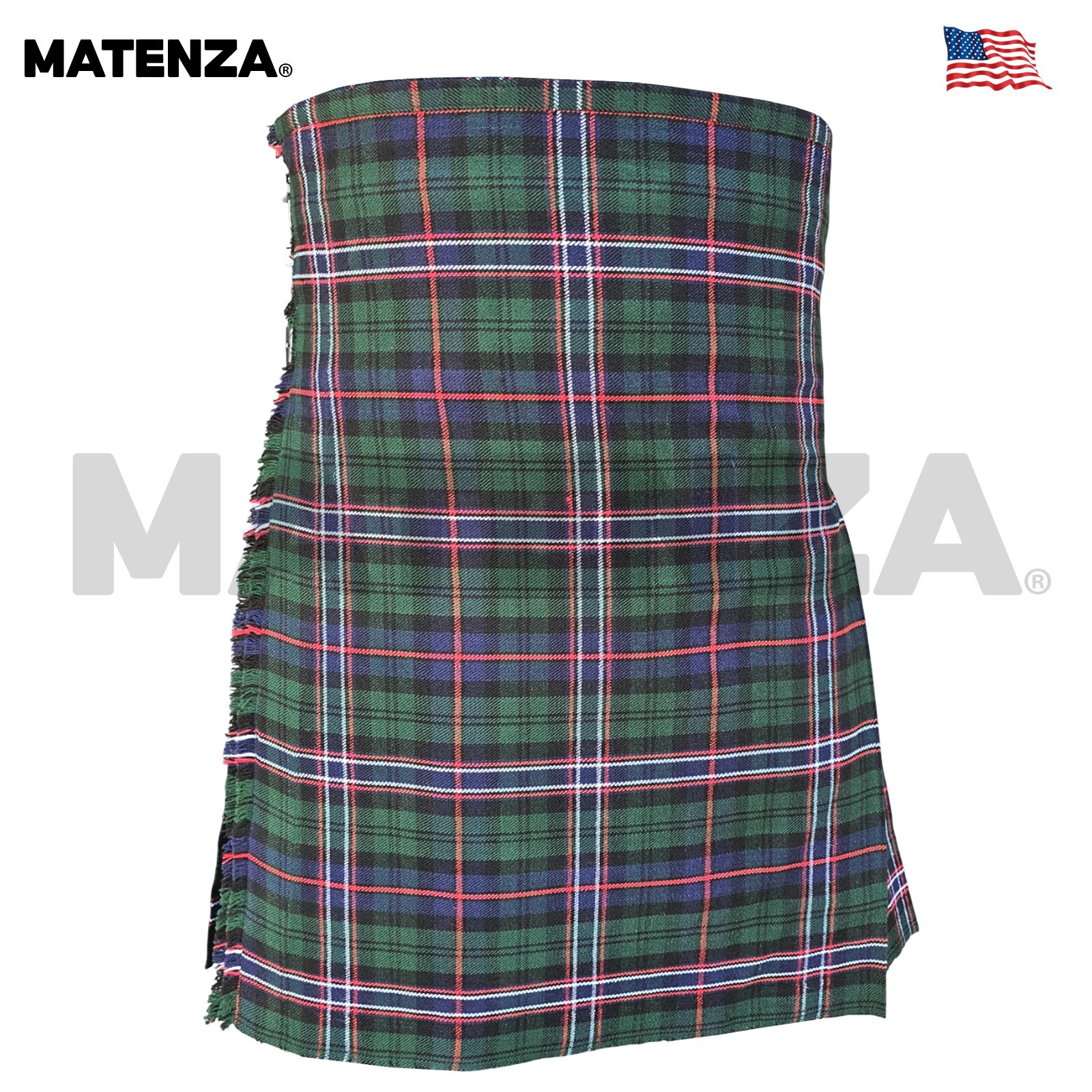 Scottish National Tartan Kilt 8 Yard 16oz Acrylic Wool