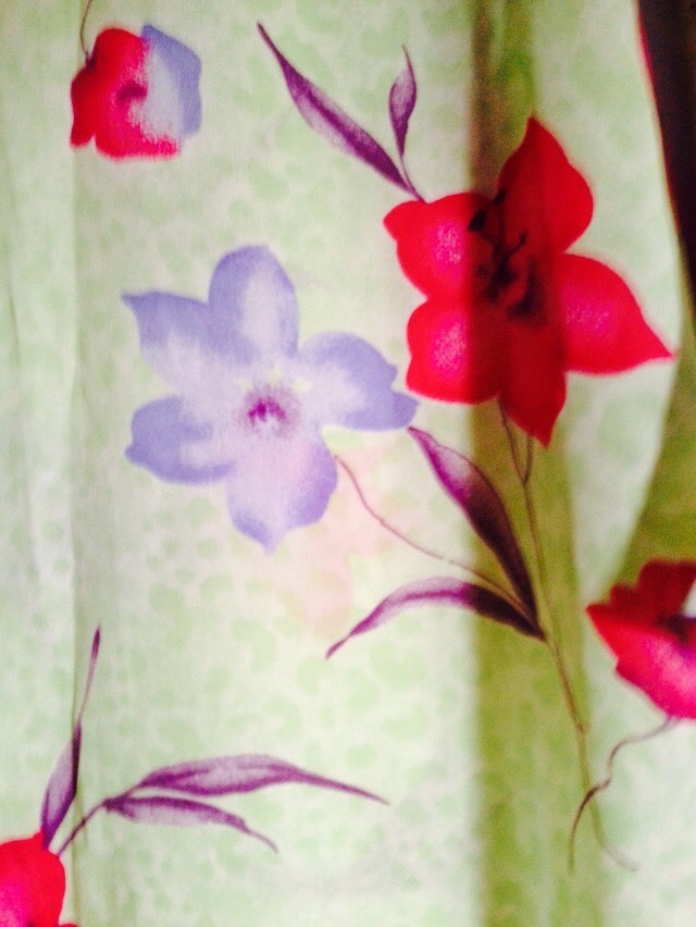 Party Pakistani Georgette Green Red Blue Flowers Shirt Kameez Shalwar Size Small