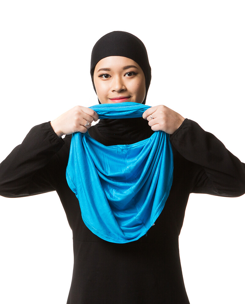 Ummah Couture EZ Amira Al-Amira Style hijab 1Pc with headband working like a 2Pc