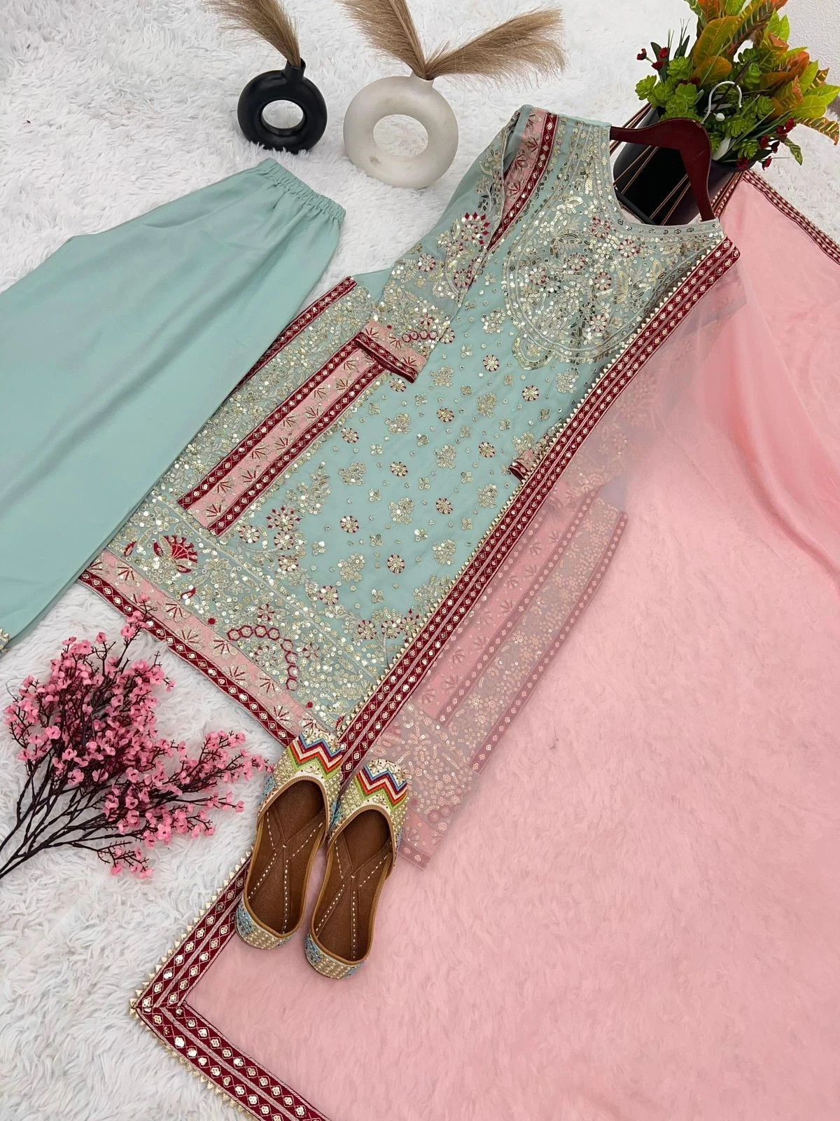 Designer Indian Pakistani Salwar Kameez Bollywood Dress Party Wear Suit wedding