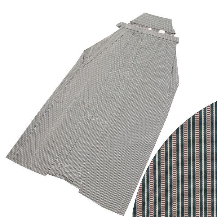 Japanese Men’s Traditional Kimono HAKAMA Pants Polyester Sendaihira Navy Japan