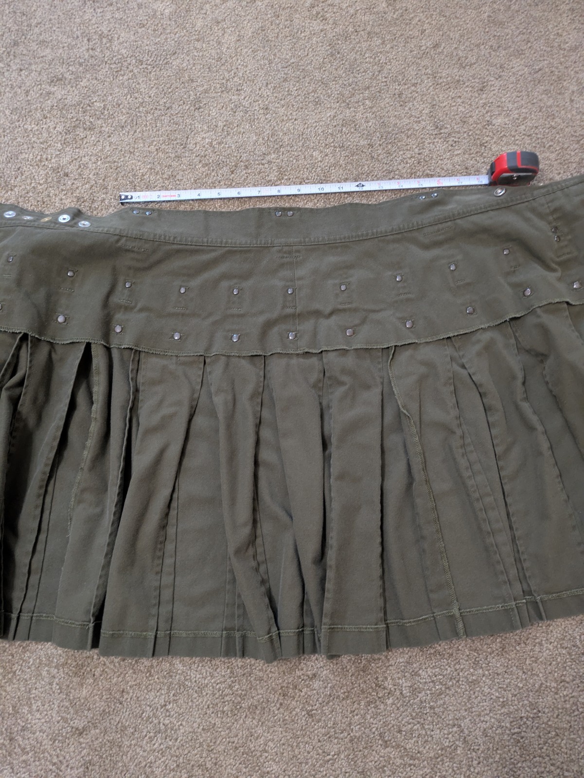 Stumptown Kilt Mens 36 Waist Olive Green Utility Pouches Military