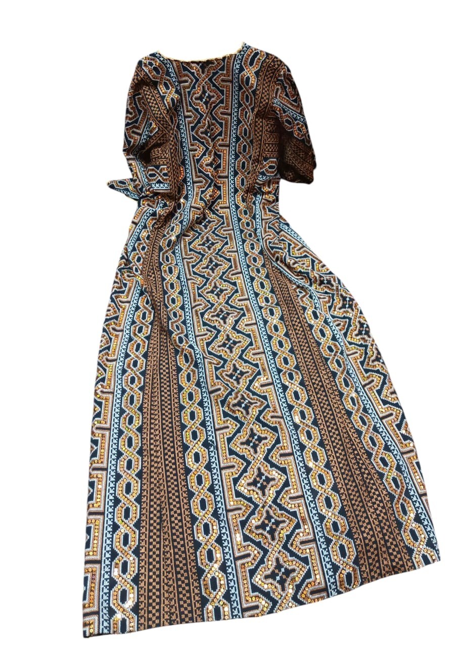 Traditional Hand-Embroidered Jordanian Dress | Size 2 | New | Global Shipping